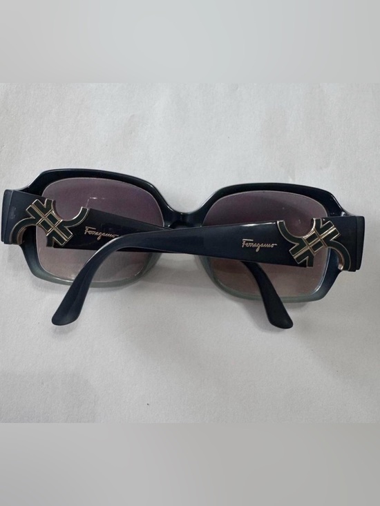 Dark green Salvatore Ferragamo Oversized Black Gradient Sunglasses